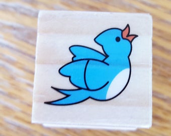 Flying Bird Rubber Stamp
