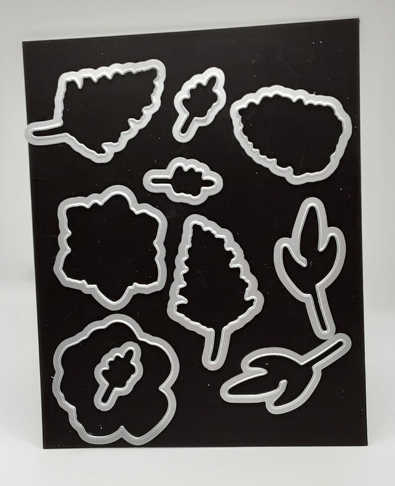 Painted Seasons Cling Rubber Stamp Set and Four Seasons Etsy