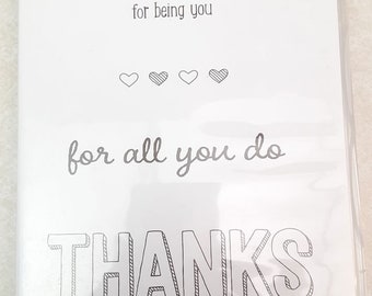 For Being You Clear Mount Rubber Stamp retired from Stampin Up