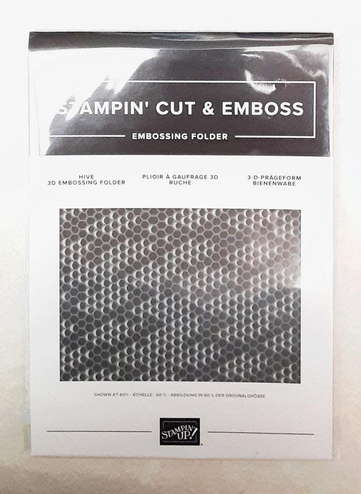 Hive 3D Stampin' Cut & Emboss Embossing Folder Retired From