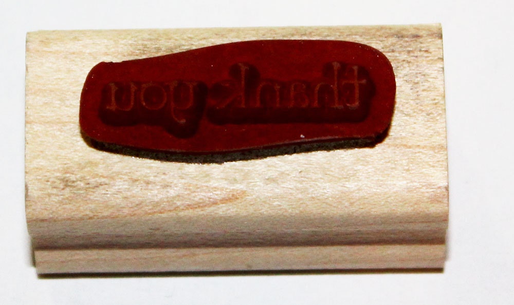 Thank You Rubber Stamp Retired From Stampin Up - Etsy