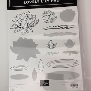 Lovely Lily Pad Photopolymer Clear-mount Rubber Stamp Set ritirato da Stampin Up