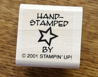 Handstamped by Rubber Stamp retired from Stampin’ Up
