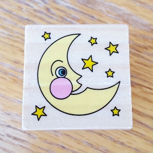 Mond und Sterne Motivstempel
