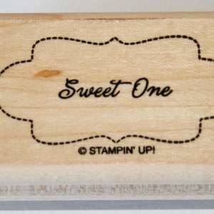 Sweet One Rubber Stamp retiré Stampin Up