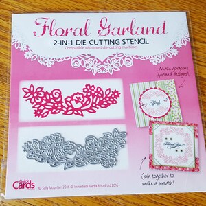 Floral Garland 2 in 1 Die-cutting Stencil from Quick Cards