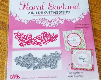 Floral Garland 2 in 1 Die-cutting Stencil from Quick Cards