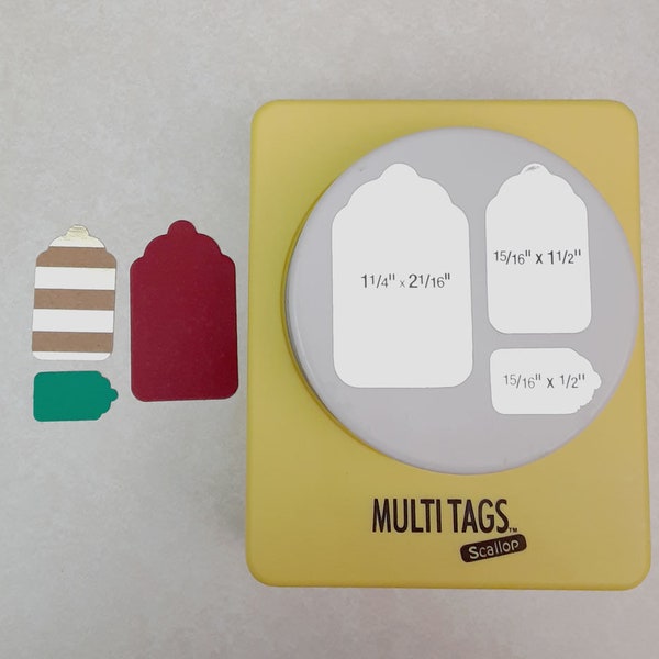 Multi Tags Scallop Top Tag Paper Punch from McGill Craftivity