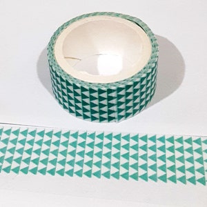 Turquoise Blue-Green Triangle Washi Tape from My Mind’s Eye