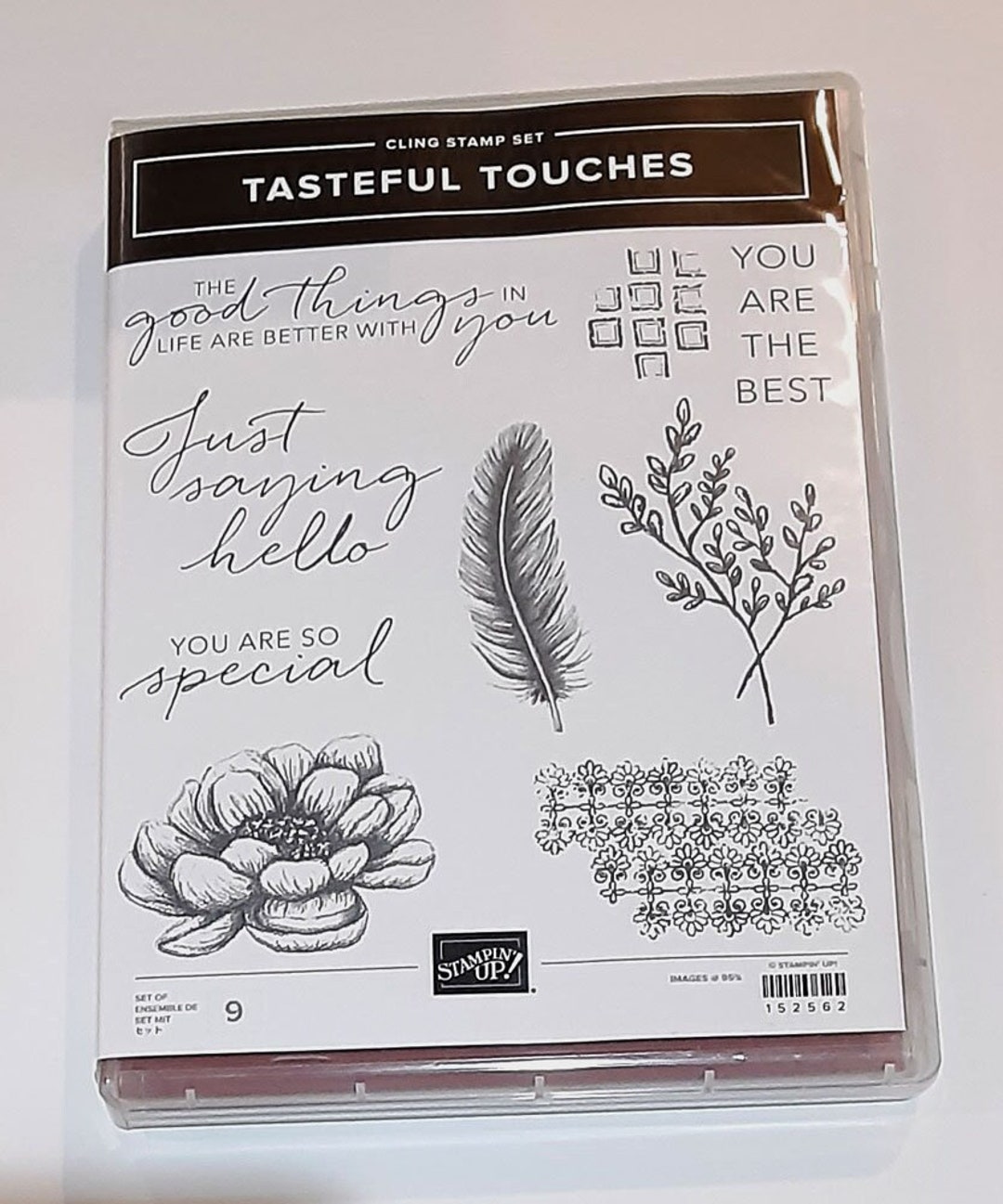 Tasteful Touches Cling Clear-mount Rubber Stamp Set Retired From ...