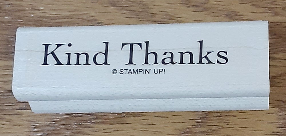 Kind Thanks Rubber Stamp Retired From Stampin Up - Etsy