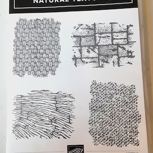Il set di timbri in gomma con montaggio trasparente Natural Textures Cling è stato ritirato da Stampin Up