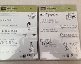 Wonderful World Cling Rubber Stamp Set Retired From Stampin Up - Etsy