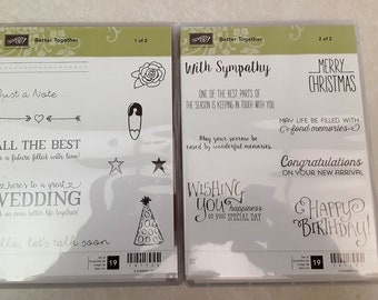 Better Together Clear-mount Rubber Stamp Set retired from Stampin Up