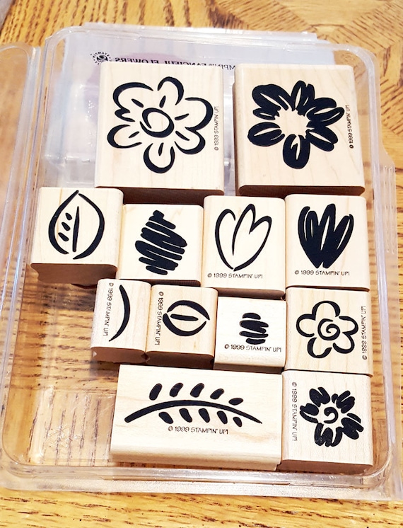 未使用⭐︎超人気♡Flower Cart スタンプセットスタンピンアップ ファンシフルフラワー ツーステップ スタンピン ラバースタンプセット