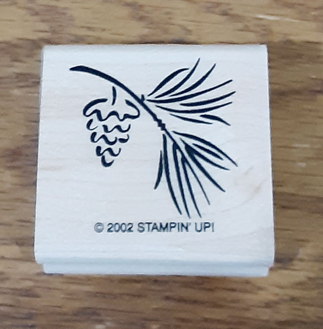 Acorn and Pine Bough Rubber Stamp Retired Stampin Up - Etsy