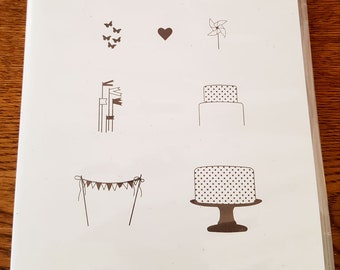 Make a Cake Rubber Stamp Set retired from Stampin Up