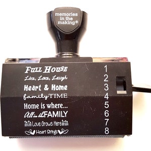 8 Sentiments Rubber Stamp Set van herinneringen in de maak