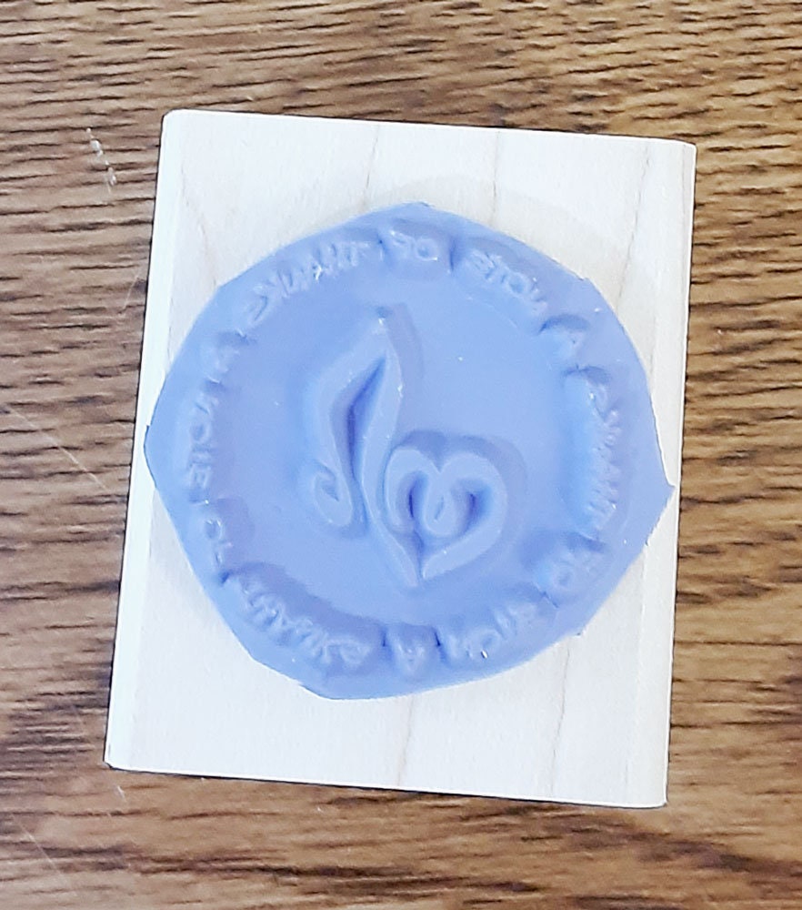 A Note of Thanks Rubber Stamp retired from Stampin Up | Etsy