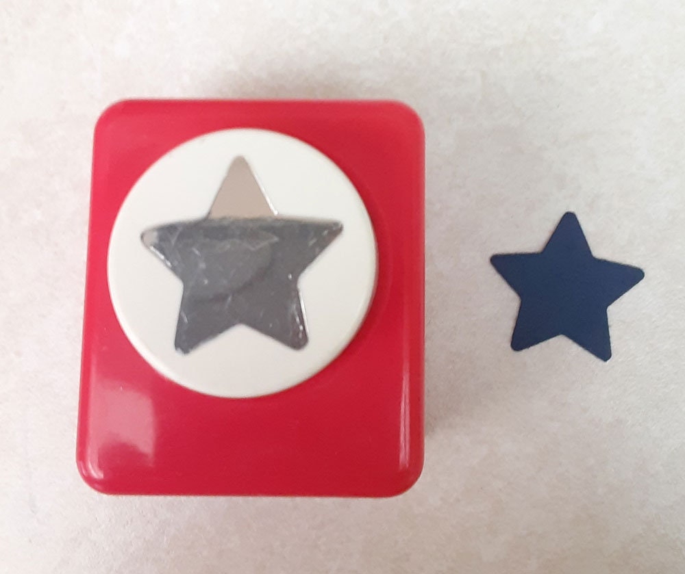 Tiny Star Paper Punch, Die Cut, Hand Held, Thumb Punch 