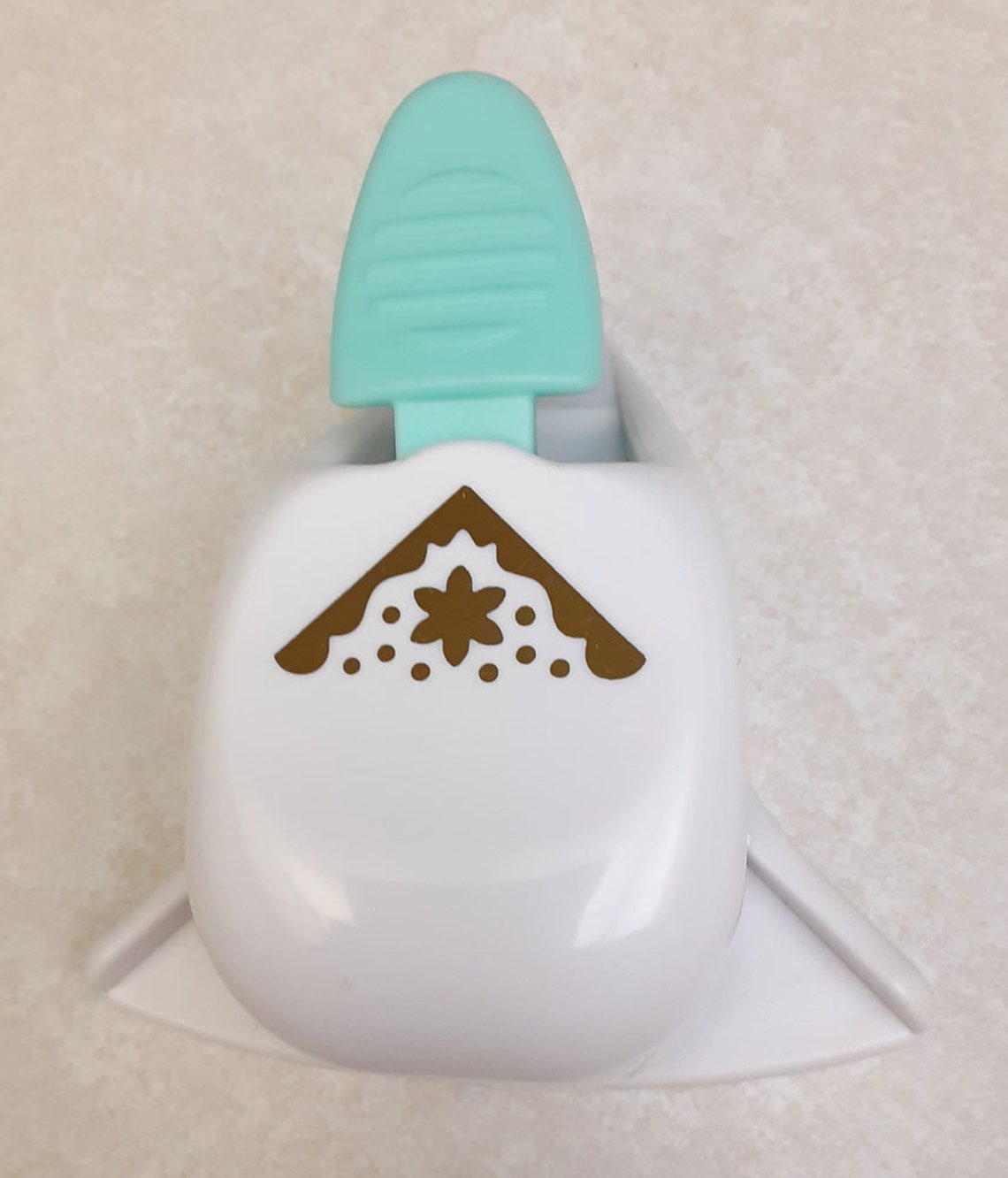 Decorative Corner Paper Punch with a Flower and Dots Etsy