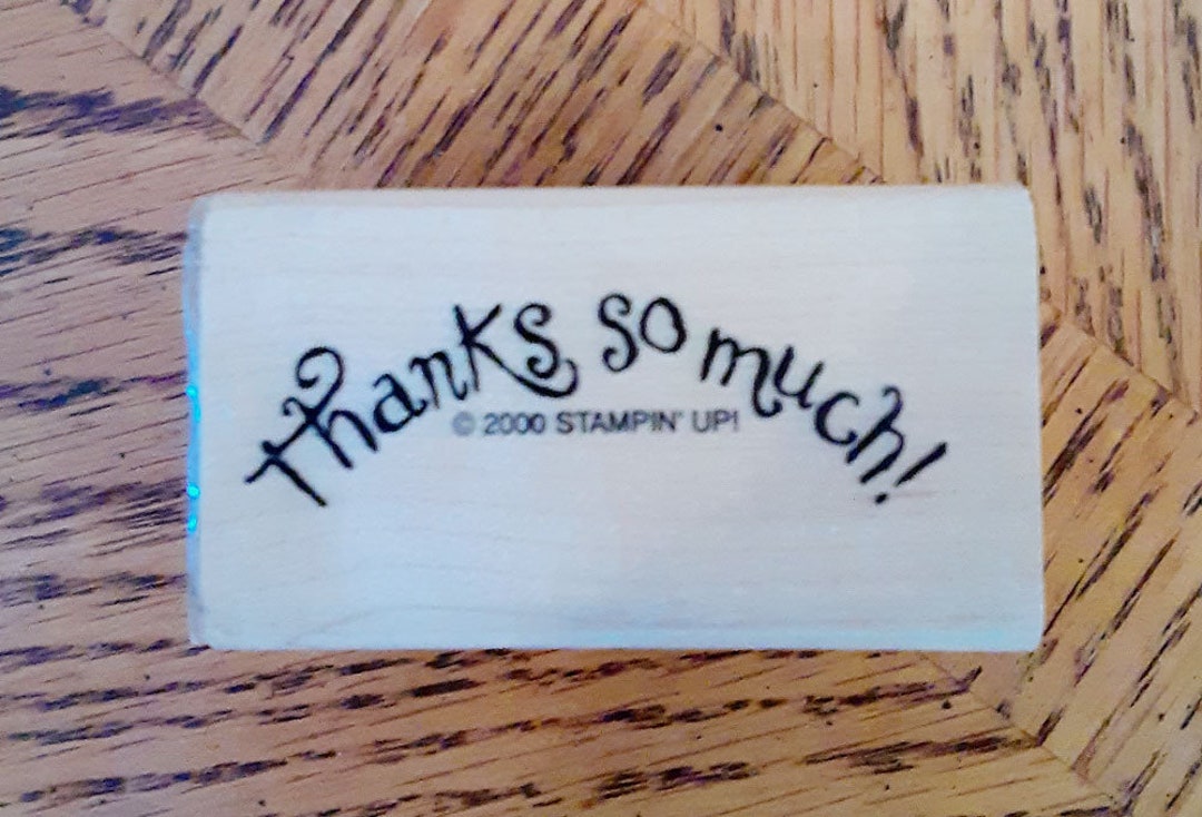 Thanks so Much Rubber Stamp Retired From Stampin’ Up - Etsy