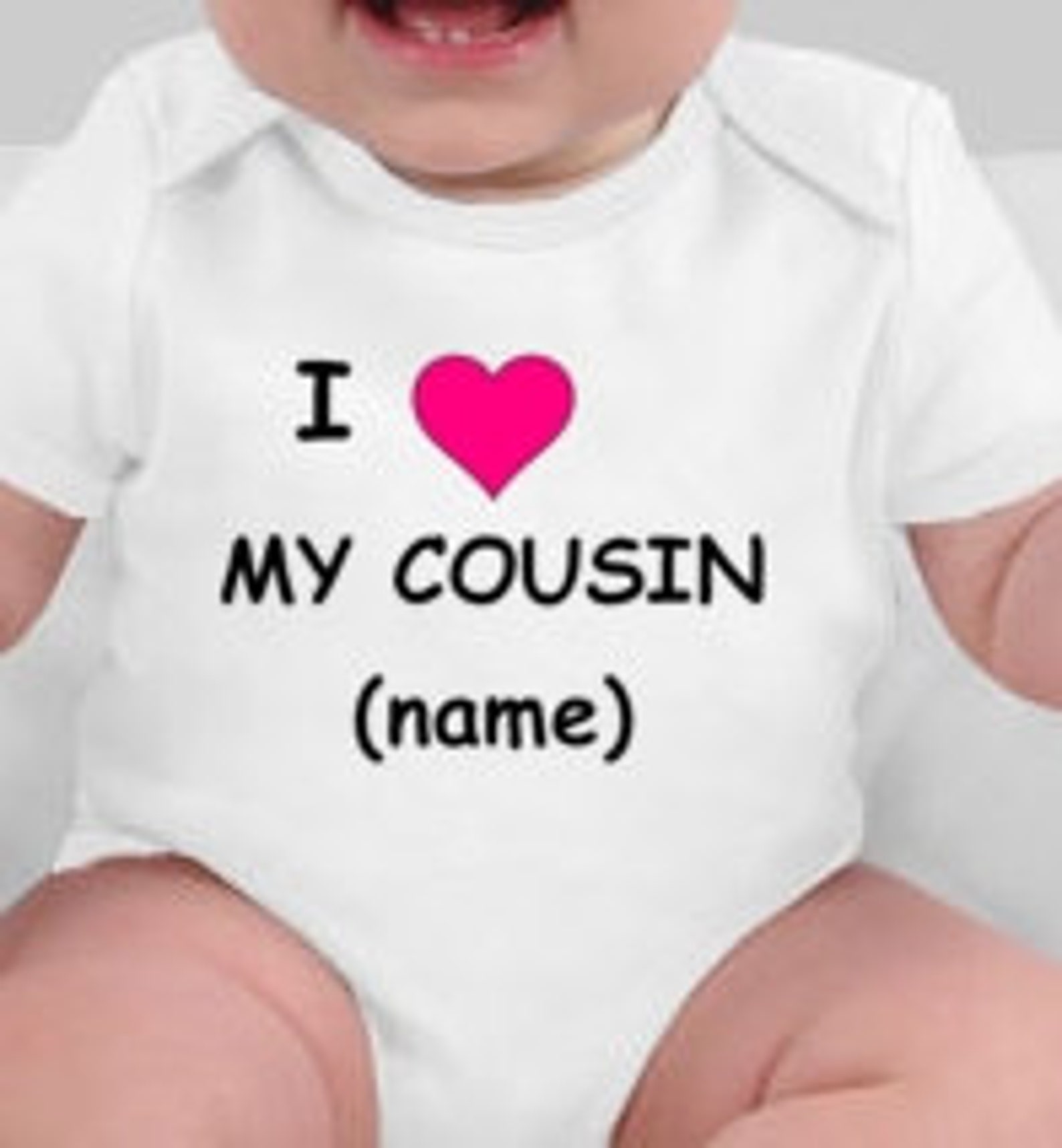 I love my cousin custom bodysuit or tee cousin tshirt | Etsy