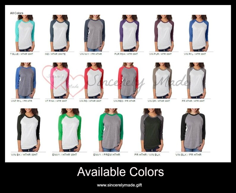 Raglan Shirt Unisex Raglan Tee Baseball Tees Etsy