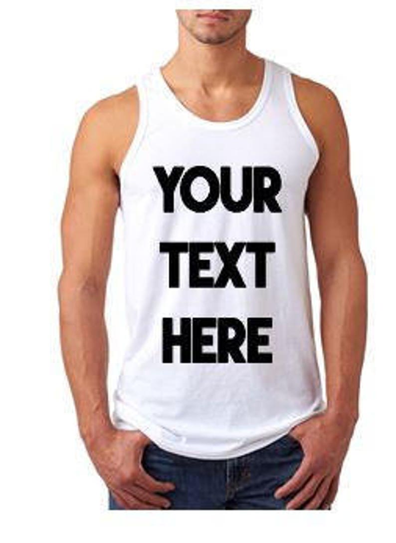 Mens Tank Custom Tank Top Personalized Tank Top Custom Etsy