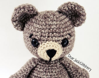 Banjo Bear PDF Crochet Plush Pattern