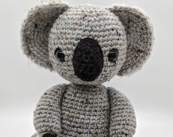 Willa the Koala PDF Crochet Amigurumi Pattern in English and French