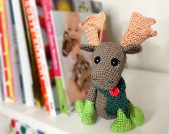 Durward the Moose PDF Crochet Amigurumi Pattern