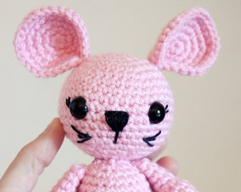 Minette Mouse PDF Amigurumi Crochet Pattern