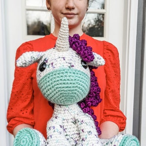 BIG Fairlee the Unicorn Crochet Pattern PDF image 1