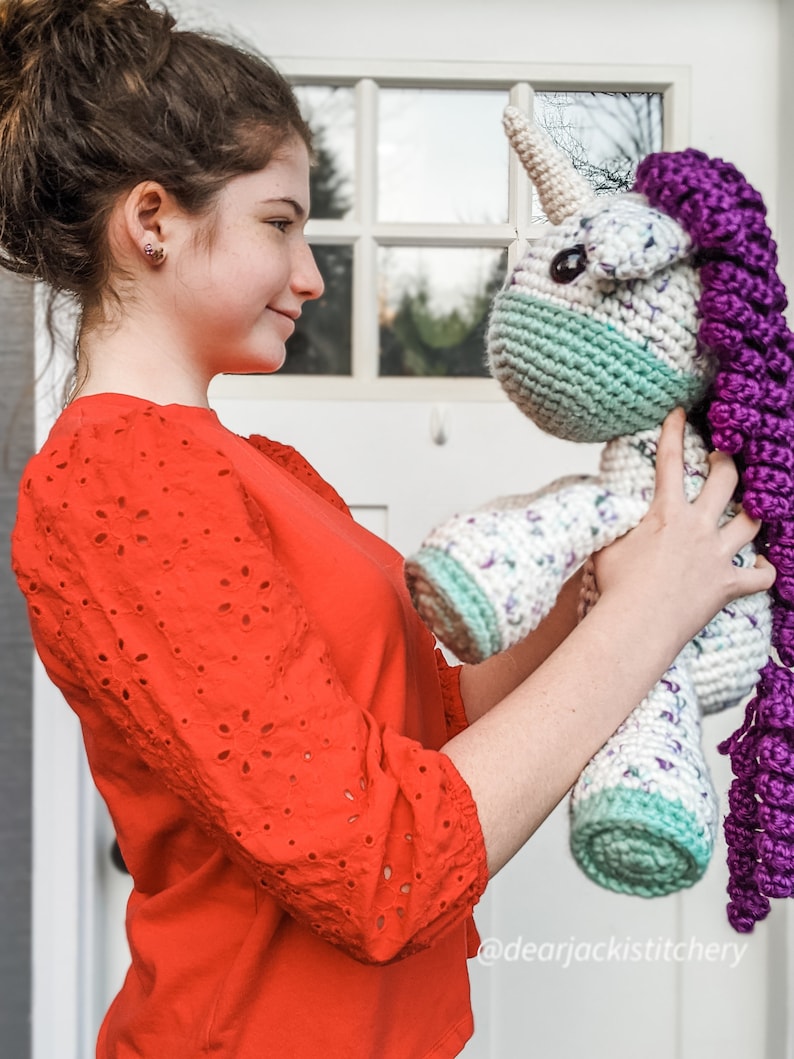 BIG Fairlee the Unicorn Crochet Pattern PDF image 3