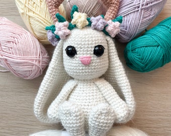 Forrest the Jackalope PDF Crochet Pattern