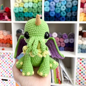 Eldritch the Cthulhucorn PDF Crochet Pattern, Crochet Cthulhu Pattern