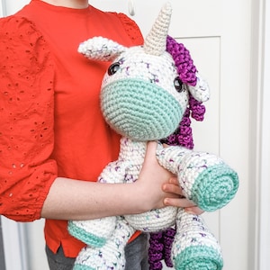 BIG Fairlee the Unicorn Crochet Pattern PDF image 2