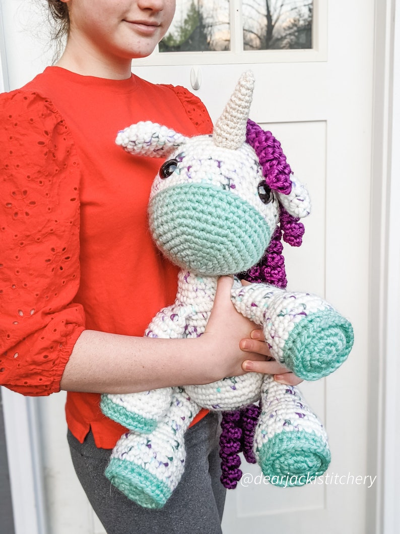 BIG Fairlee the Unicorn Crochet Pattern PDF image 2