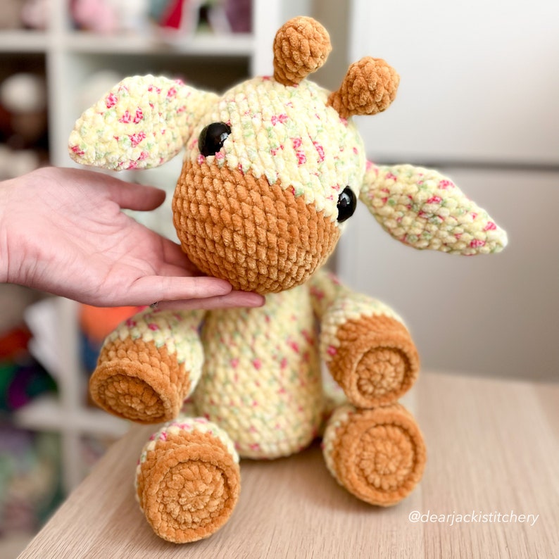 Lionel the Giraffe: Crochet Giraffe Pattern / Giraffe Plushie / Amigurumi Giraffe Pattern / Instant Download Pattern / English PDF Pattern image 1