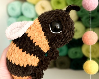 Zuzu the Bumblebee: Crochet Bee Plushie PDF Pattern