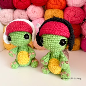 DeeJay Slow Mo Turtle PDF Amigurumi Crochet Pattern