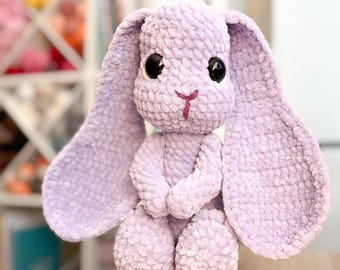 Thistle the Lop Bun: Crochet Bunny Rabbit Plushie PDF Pattern
