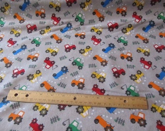 Tractors Custom Cuts Available Comfy Flannel Prints Cuts Will be Continuous 100/% Cotton FLANNEL Fabric Gray Sold by the Yard