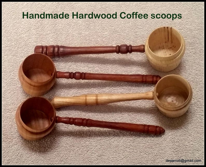 Handmade Hardwood Coffee Scoops Etsy