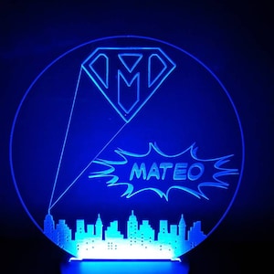 Personalized Night Light, Kids Room Light, Children&#39;s Light, Boys Night Light, Girls Night Light, Custom Nightlight, Kids Room Lamp