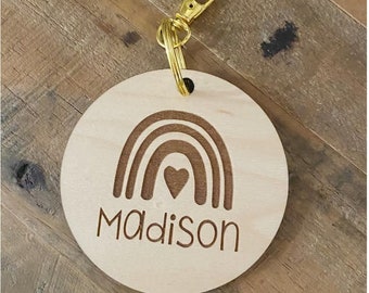 Baby bag tag, diaper bag name plate