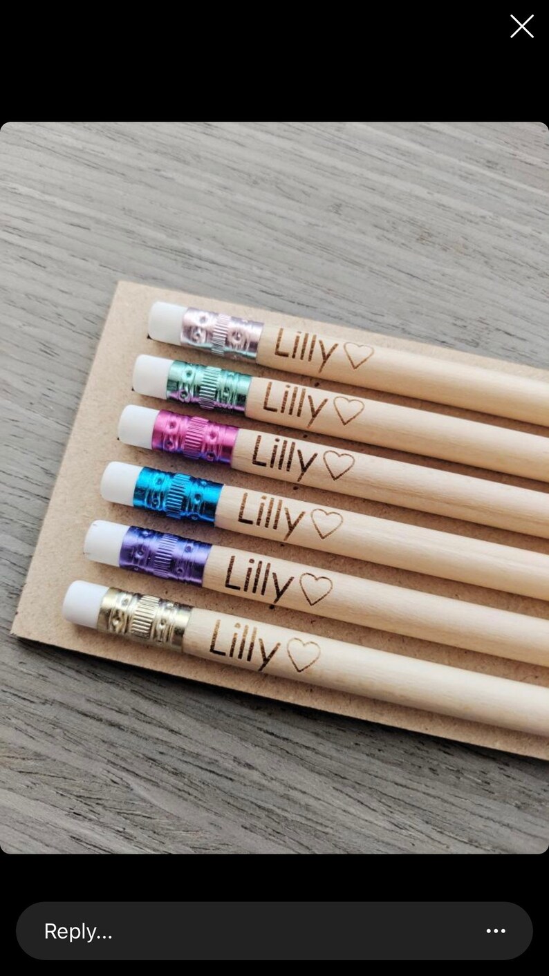Personalized Pencils Custom Pencils Natural Wood Pencils Etsy