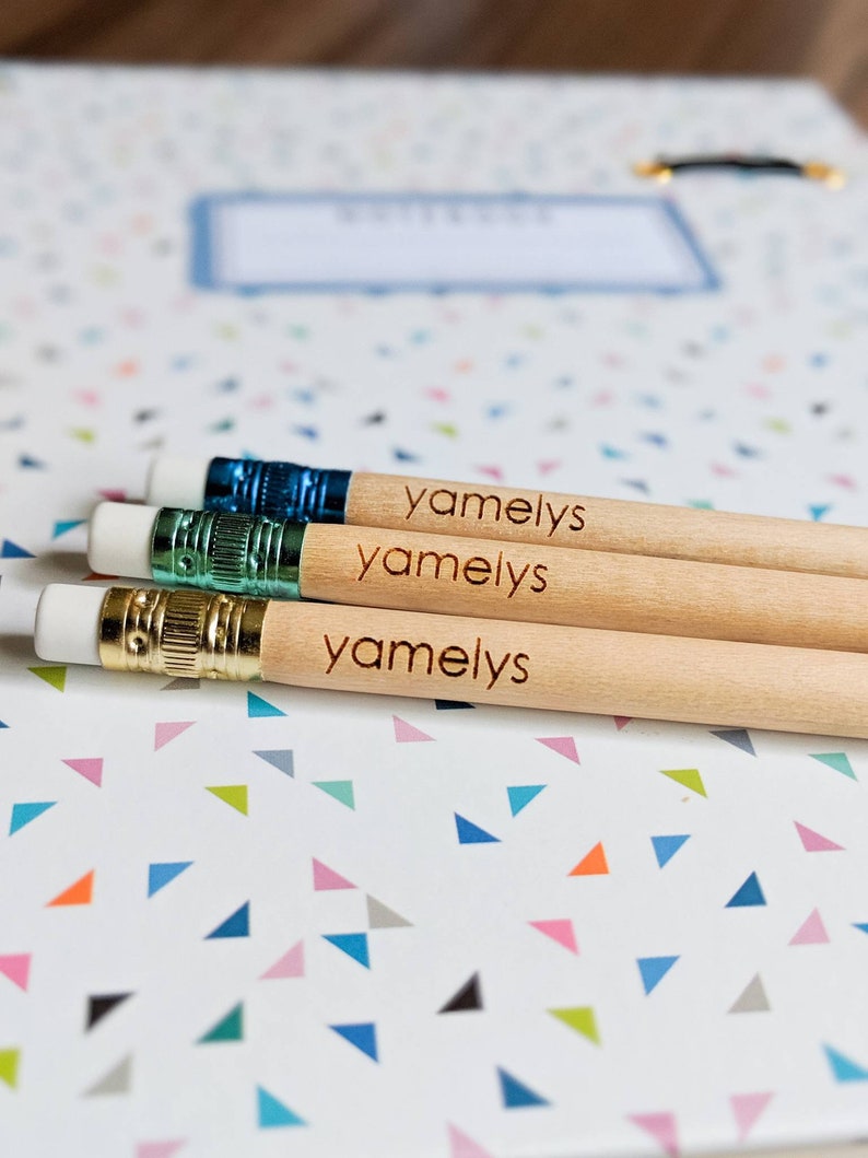 Personalized Pencils Custom Pencils Natural Wood Pencils Etsy