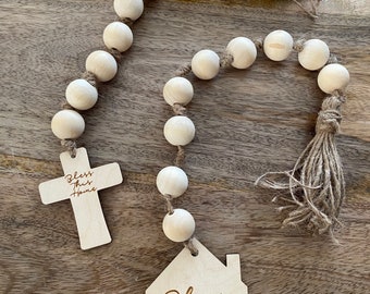Bless This Home Tassel Garland